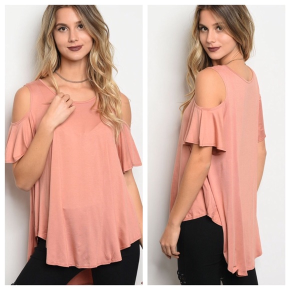 ♥️1 SMALL♥️Cold Shoulder Tunic Top - Picture 8 of 8